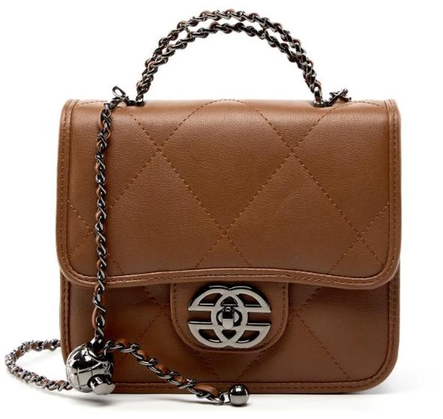 Main image of Women Genuine Leather Satchel Purse Vintage College Crossbody Messenger Bag Work Cross-body Bag Brown