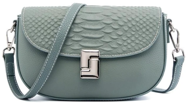 Main image of Ladies' Genuine Leather Crossbody Bag Large Capacity Small Square Bag Blue