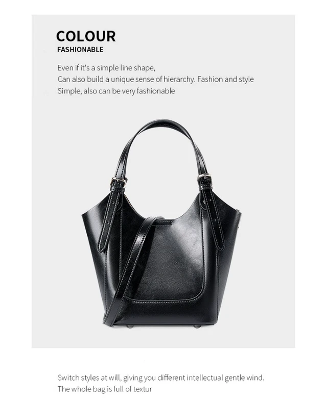 Alt view image 2 of 3 - Genuine Leather Shoulder Bags Purses and Handbags for Women Satchel Designer Cross Body Hobo Bag Black