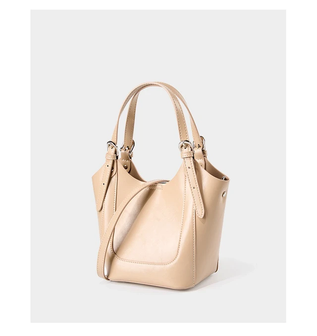 Alt view image 2 of 6 - Genuine Leather Shoulder Bags Purses and Handbags for Women Satchel Designer Cross Body Hobo Bag Cream