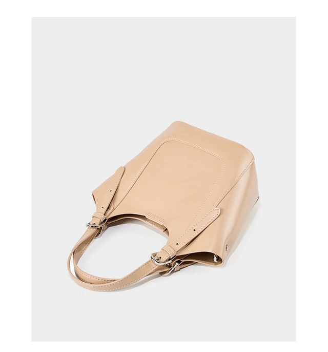 Alt view image 4 of 6 - Genuine Leather Shoulder Bags Purses and Handbags for Women Satchel Designer Cross Body Hobo Bag Cream