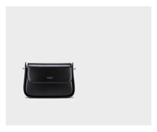 Alt view image 2 of 4 - Women's Genuine Leather Saddle Bag Black