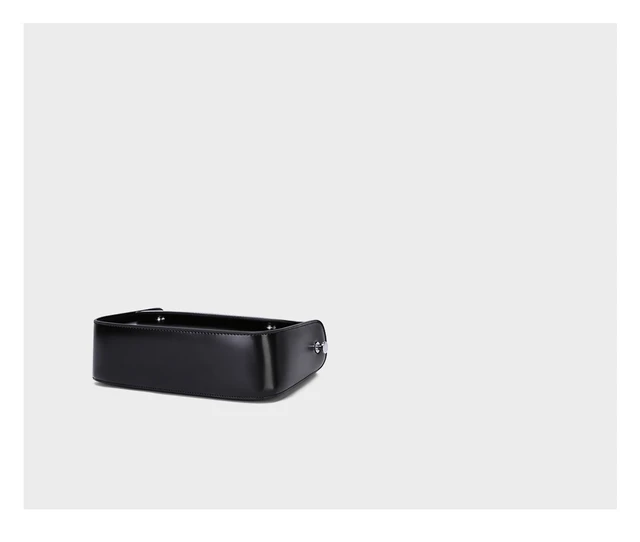 Alt view image 4 of 4 - Women's Genuine Leather Saddle Bag Black