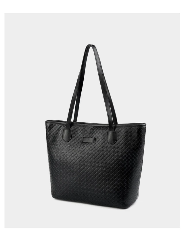 Alt view image 3 of 6 - Womens Tote Handbag Genuine Leather Shoulder Bag Large Capacity Work Bag Black