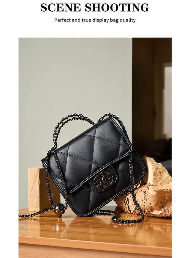 Alt view image 2 of 7 - Women Genuine Leather Cute Tote Handbags Crossbody Bag with Long Strap Black