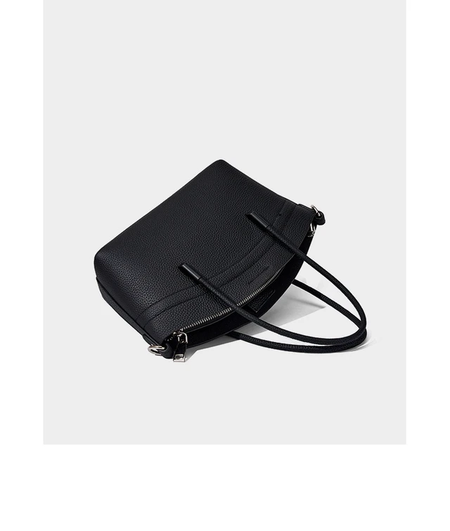 Alt view image 3 of 3 - Women Handbags Genuine Leather Large Capacity Shoulder Bag Black
