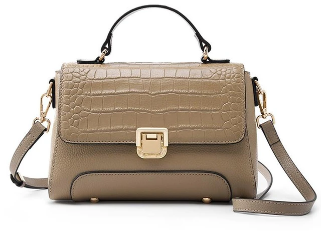 Main image of Genuine Leather Women's Hangbags Crossbody Bag Bronze