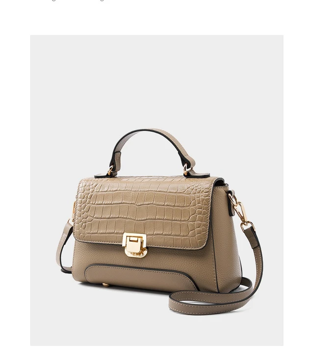 Alt view image 2 of 6 - Genuine Leather Women's Hangbags Crossbody Bag Bronze