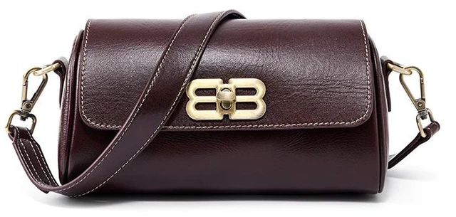 Main image of Genuine Leather Women Handbag Brown