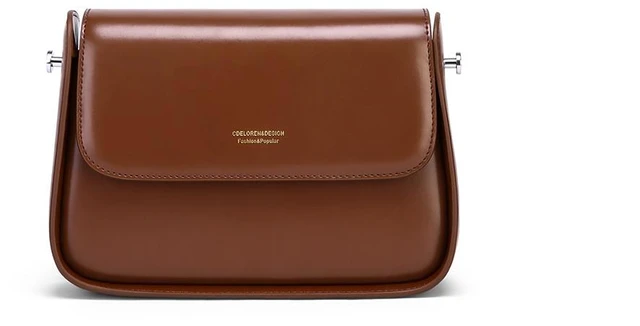 Main image of Genuine Leather Women Vintage Handbags Shoulder Bag Brown
