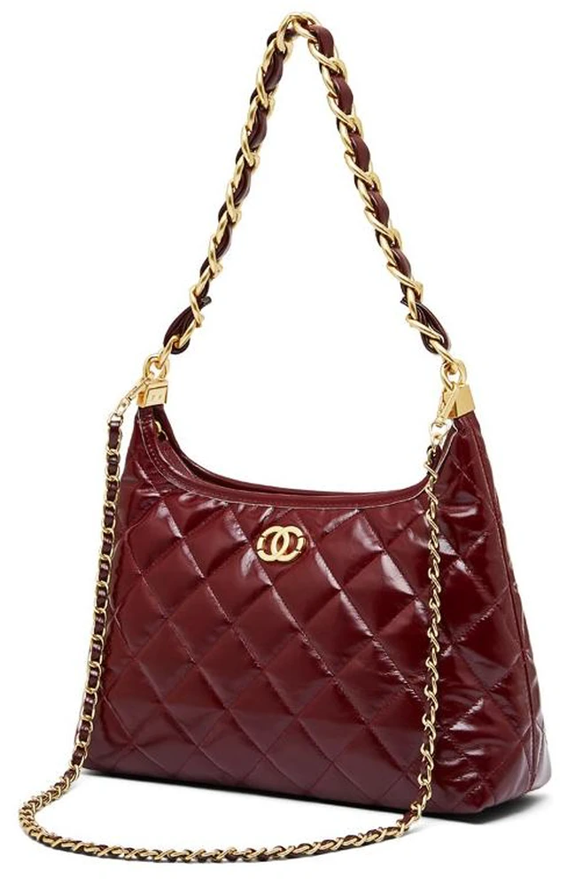 Main image of Genuine Leather Hobo Purses and Handbags for Women Ladies Shoulder Crossbody Purse Red