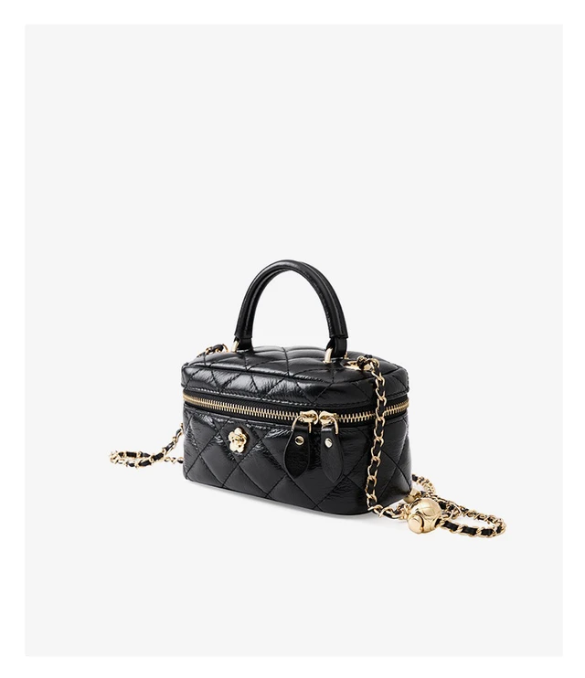 Alt view image 2 of 5 - Genuine Leather Women Small Handbags Black