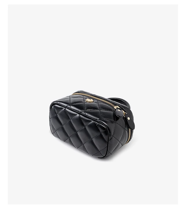Alt view image 4 of 5 - Genuine Leather Women Small Handbags Black