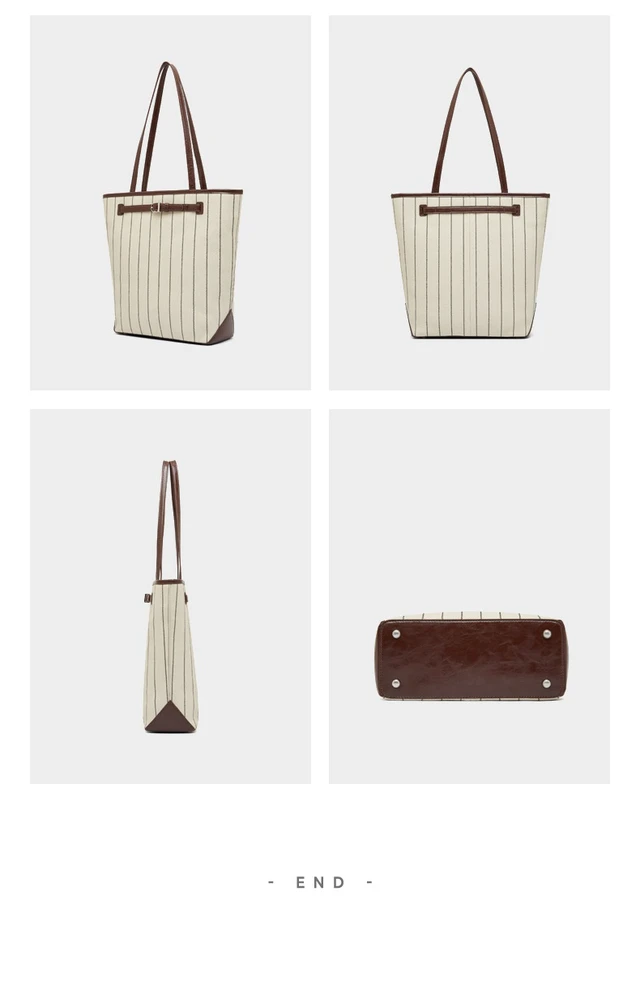Alt view image 2 of 3 - Genuine Leather Tote Bag for Women Brown