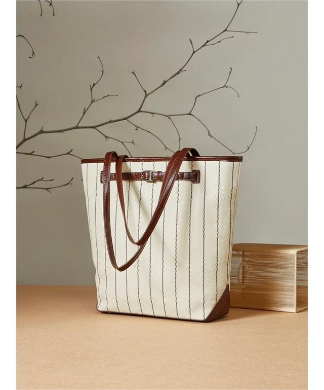 Alt view image 3 of 3 - Genuine Leather Tote Bag for Women Brown
