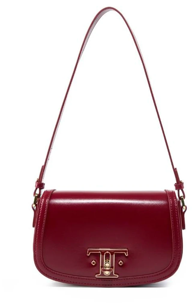 Main image of Genuine Leather Saddle Bag Women Crossbody Bags Red