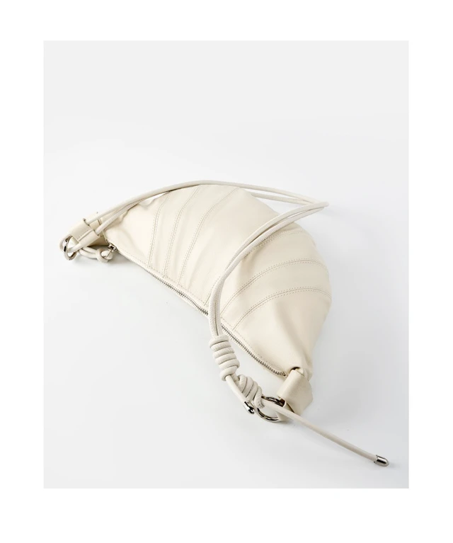 Alt view image 4 of 4 - Genuine Leather Women Shoulder Crossbody Bag White