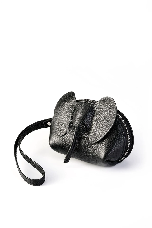 Main image of Genuine Leather Elephant Coin Purse, Female key Bag, Card Bag