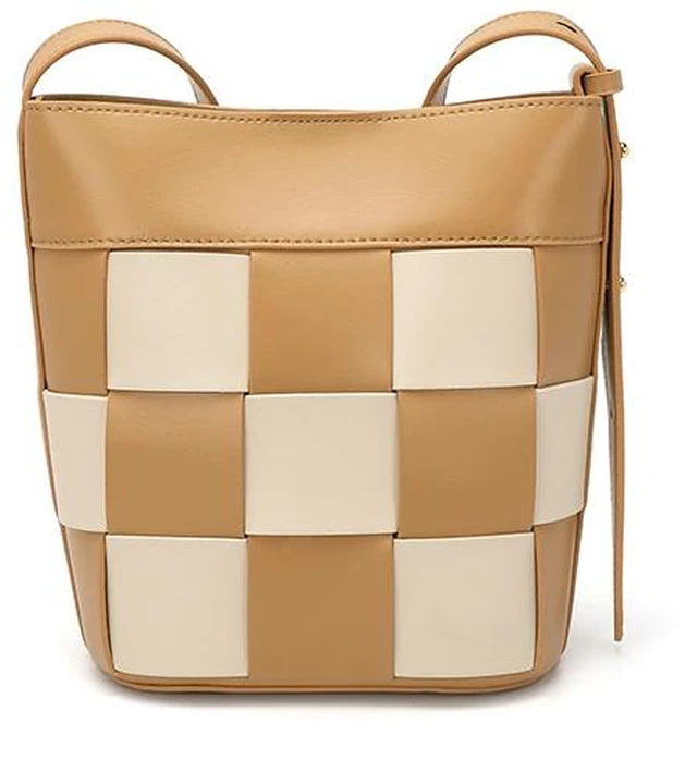 Main image of Genuine Leather Women's Chain Shoulder Bag Multi