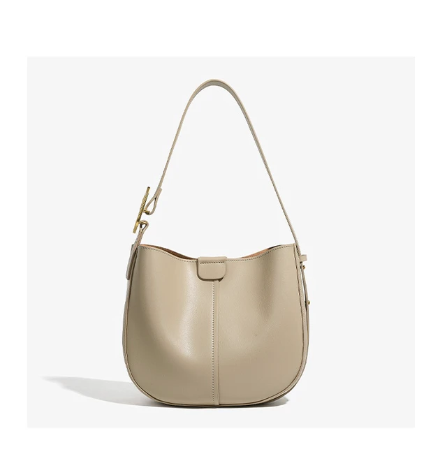 Alt view image 2 of 3 - Womens Hobo Genuine Leather Shoulder Bag Top-handle Handbag Ladies Purses White