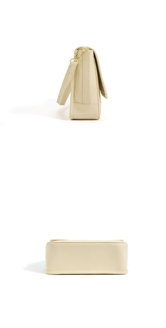 Alt view image 3 of 3 - Genuine Leather Women Tote Handbags Crossbody Bag White