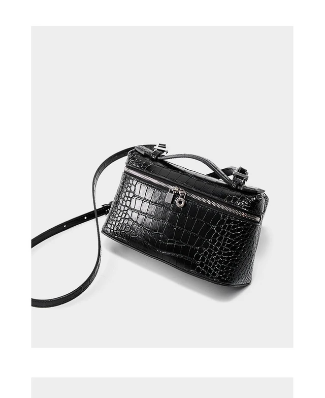Alt view image 4 of 4 - Women Small Crossbody Cell Phone Purse Genuine Leather Phone Purse Mini Messenger Shoulder Handbag Black