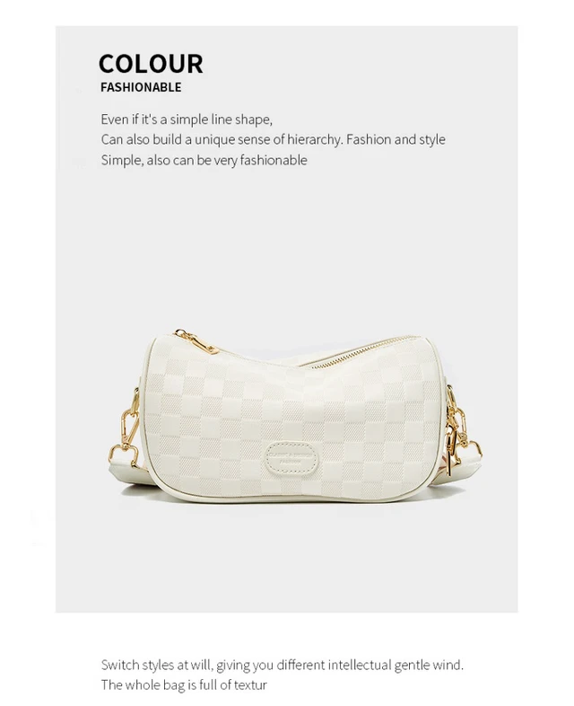 Alt view image 2 of 4 - Genuine Leather Crossbody Bag Women Shoulder Bag White