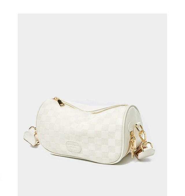 Alt view image 3 of 4 - Genuine Leather Crossbody Bag Women Shoulder Bag White