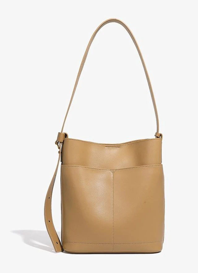 Main image of Women Genuine Leather Crossbody Purse Travel Shoulder Satchel Bags Bronze