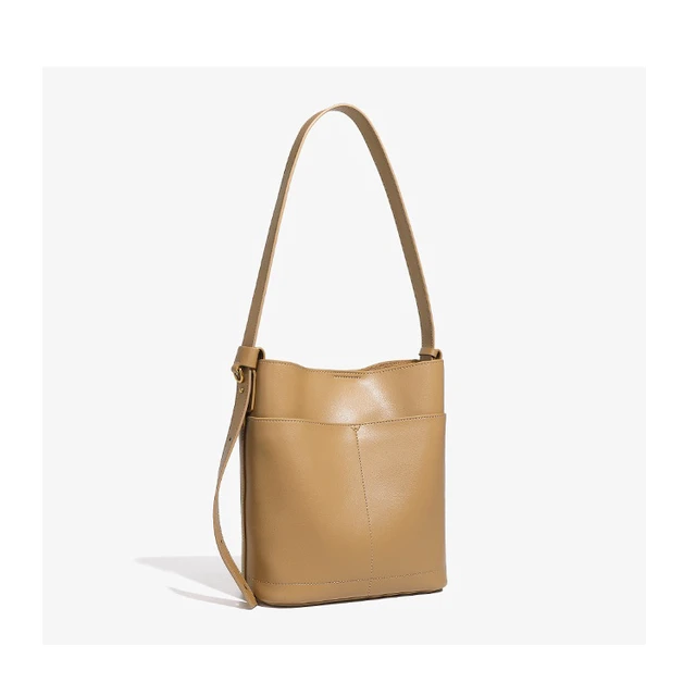Alt view image 3 of 3 - Women Genuine Leather Crossbody Purse Travel Shoulder Satchel Bags Bronze
