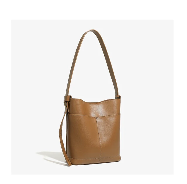 Alt view image 3 of 5 - Women Genuine Leather Crossbody Purse Travel Shoulder Satchel Bags Brown