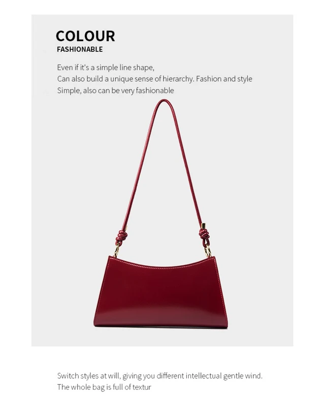 Alt view image 2 of 3 - Women Genuine Leather Tote Handbags Crossbody Bags Red