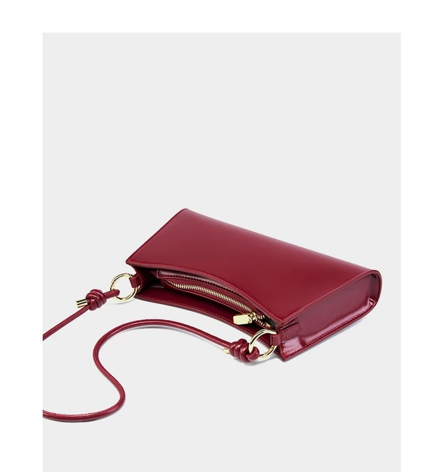 Alt view image 3 of 3 - Women Genuine Leather Tote Handbags Crossbody Bags Red