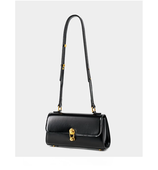 Alt view image 3 of 3 - Women Fashion Genuine Leather Handbags Tote Bag Shoulder Bag Black