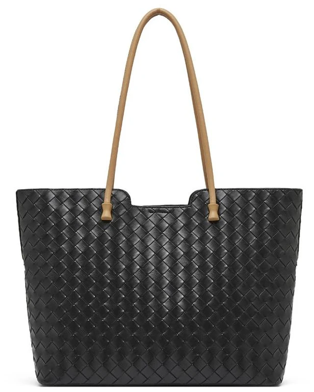 Main image of Genuine Leather Crossbody Bags for Women Hobo Handbag Ladies Vintage Shoulder Bag Black
