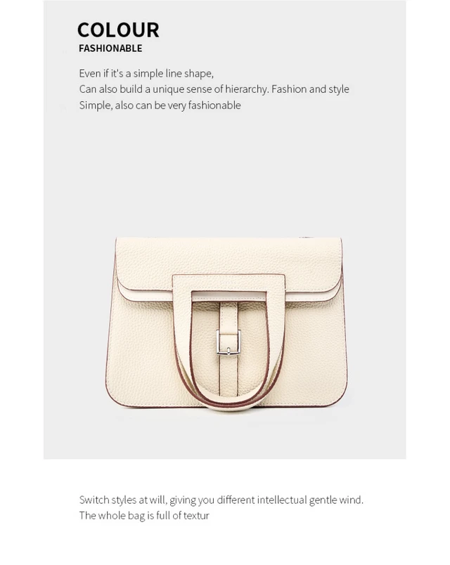 Alt view image 2 of 3 - Womens Genuine Leather Casual Handbags White