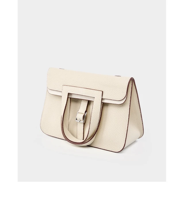 Alt view image 3 of 3 - Womens Genuine Leather Casual Handbags White