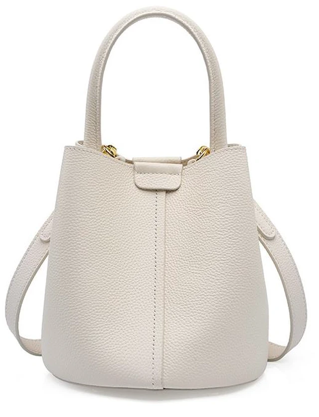 Main image of Women Genuine Soft Leather Shoulder Hobo Bag White