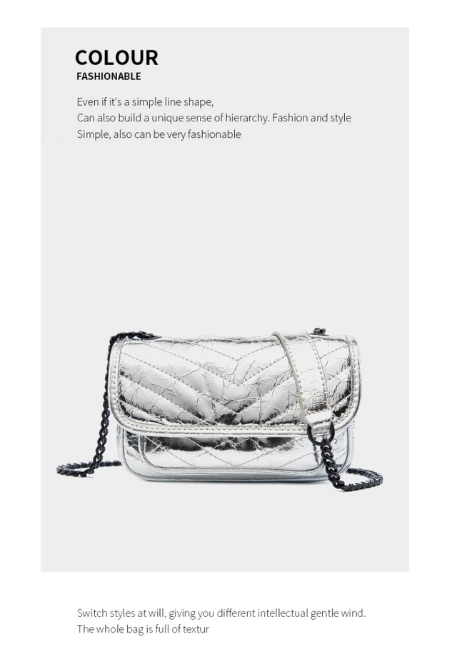 Alt view image 2 of 3 - Genuine Leather Women Designer Large Purse Work Handbags Womens Crossbody Purses Woman Shoulder Bags Silver