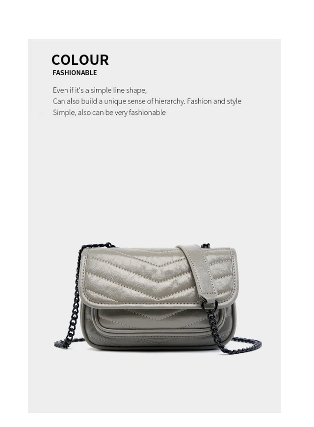 Alt view image 2 of 3 - Genuine Leather Women Designer Large Purse Work Handbags Womens Crossbody Purses Woman Shoulder Bags Grey