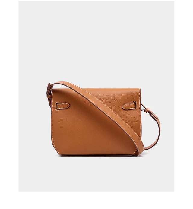 Alt view image 3 of 3 - Genuine Leather Ladies Shoulder Totes Bag Crossbody Bags Brown