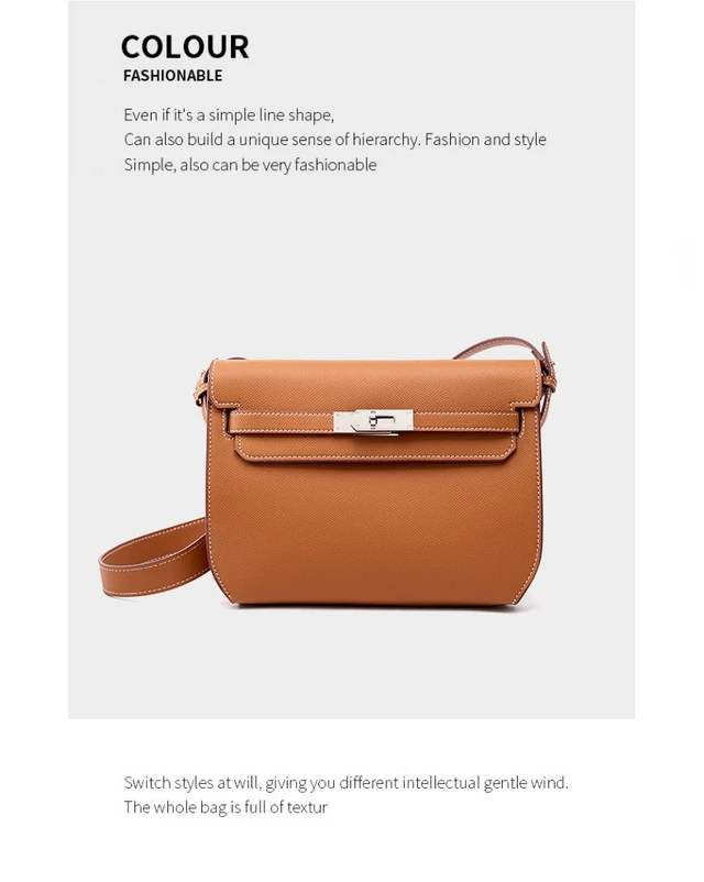 Alt view image 2 of 3 - Genuine Leather Ladies Shoulder Totes Bag Crossbody Bags Brown