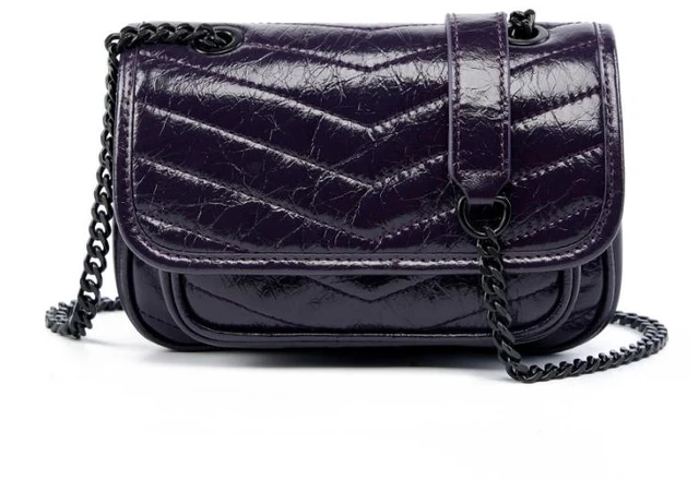 Main image of Genuine Leather Women Designer Large Purse Work Handbags Womens Crossbody Purses Woman Shoulder Bags Purple