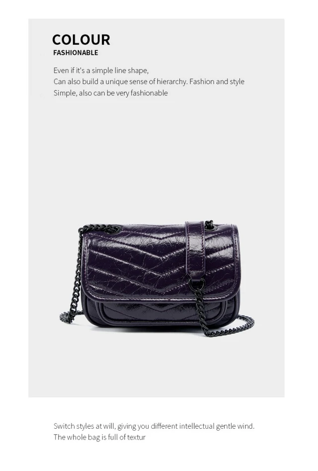 Alt view image 2 of 3 - Genuine Leather Women Designer Large Purse Work Handbags Womens Crossbody Purses Woman Shoulder Bags Purple