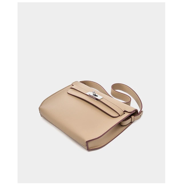Alt view image 3 of 5 - Genuine Leather Ladies Shoulder Totes Bag Crossbody Bags Grey