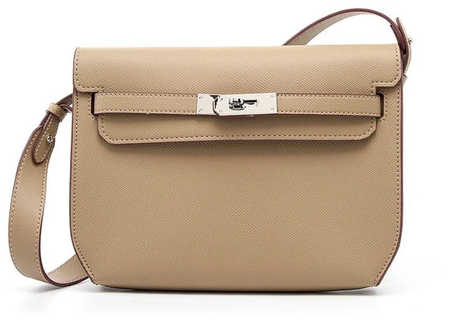 Main image of Genuine Leather Ladies Shoulder Totes Bag Crossbody Bags Grey