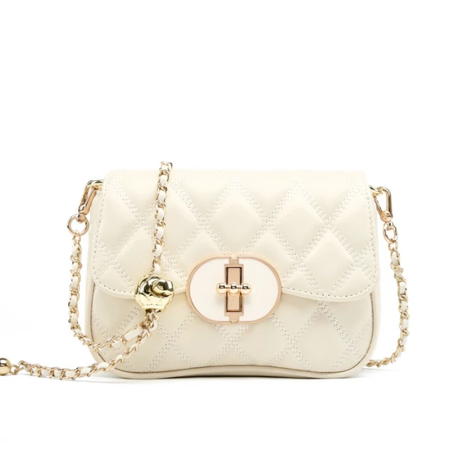 Main image of Genuine Leather Women Tote Purse Shoulder Bag White