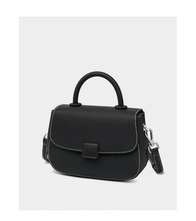 Alt view image 4 of 4 - Women Genuine Leather Shoulder Bags Classic Crossbody Purses Black