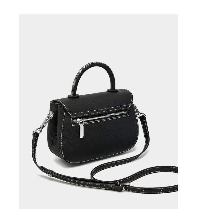 Alt view image 3 of 4 - Women Genuine Leather Shoulder Bags Classic Crossbody Purses Black