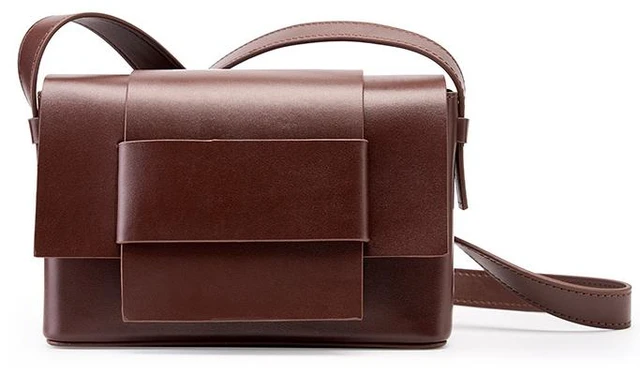 Main image of Women Genuine Leather Crossbody Bags Small Handbags Brown